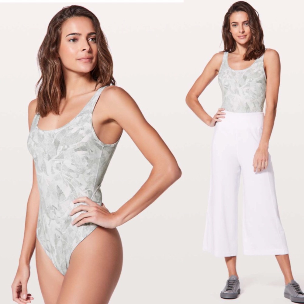 Lululemon Arise Nulu Bodysuit Jasmine White sz 8
